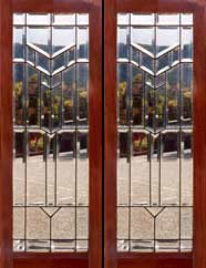 AE321 Arts & Crafts Beveled Windows