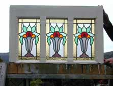 Original Photo of AE444 Antique American Arts and Crafts Stained Glass Window