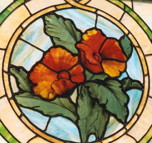 Detail of AE130 Victorian Stained Glass Window