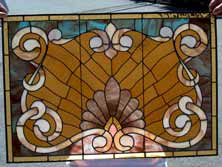 Original Photo of Vintage Victorian Stained Glass Window AE17