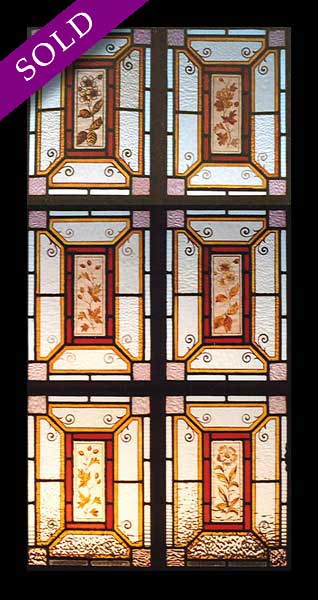 AE199 Victorian Stained Galss Window