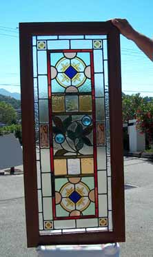 Original Photo of Vintage Victorian Stained Glass Window AE227
