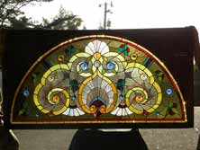 Original Photo of Vintage Victorian Stained Glass Window AE287