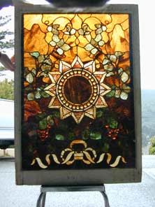 Original Photo of Vintage Victorian Stained Glass Window AE290
