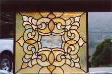 Original Photo of Vintage Victorian Stained Glass Window AE295
