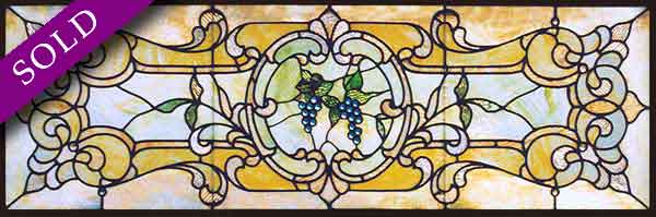 Old American stained glass AE296