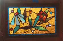 Original Photo of Vintage Victorian Stained Glass Window AE324