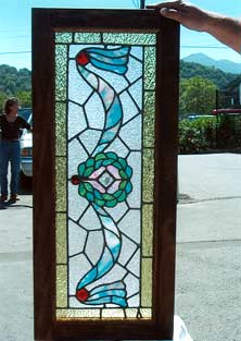 Original Photo of Vintage Victorian Stained Glass Window AE390