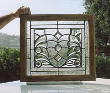 Original Photo of Beveled Glass Window AE434