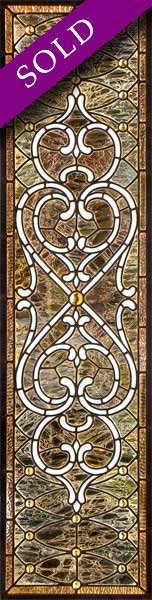 Vintage Victorian Stained Glass Window AE528