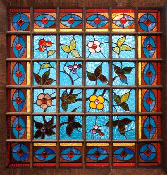 antique stained glass windows. AE166 Victorian Stained Glass