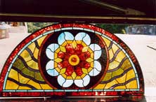Original Photo of Vintage Victorian Stained Glass Window AE283