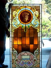 Original photo of AE342 stained glass window