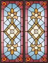 AE388 Victorian Stained Glass Windows