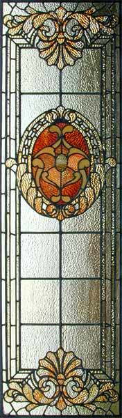 Vintage Victorian Stained Glass Window AE442