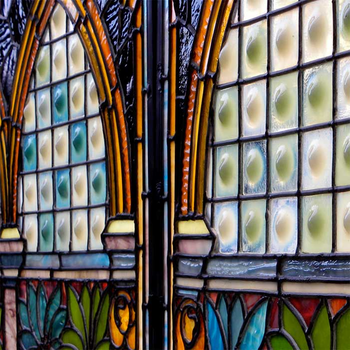 Detail of AE145 Victorian Stained Glass