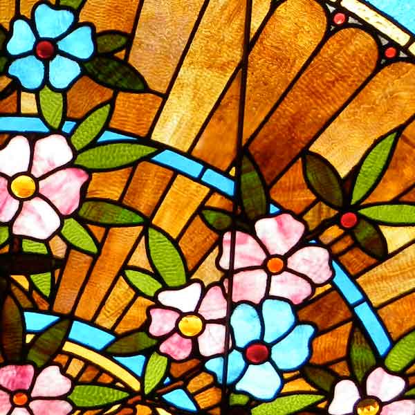 Detail of AE533 Victorian Stained Glass