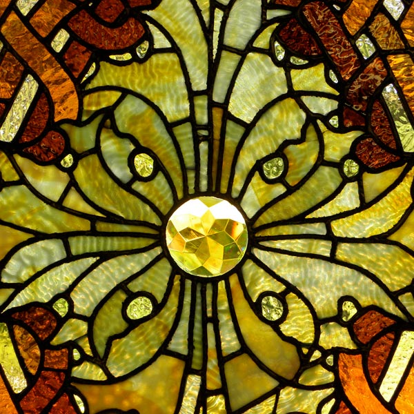 Detail of AE576 Victorian Stained Glass Window