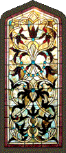 Victorian Stained Glass AE83. 34" x 76"