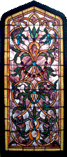 Victorian Stained Glass AE84. 34" x 76"