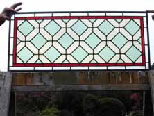 Original Photo of AE446 Antique American Arts and Crafts Stained Glass Window