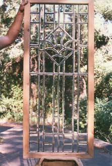 Original Photo of AE363 Art Deco Beveled Glass Window