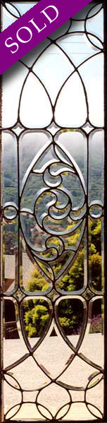 AE77 Victorian to Art Nouveau Transitional Beveled Window