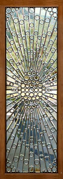 AE352 Victorian Beveled Glass Window