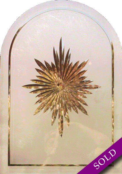 AE364 Victorian Etched Glass Window