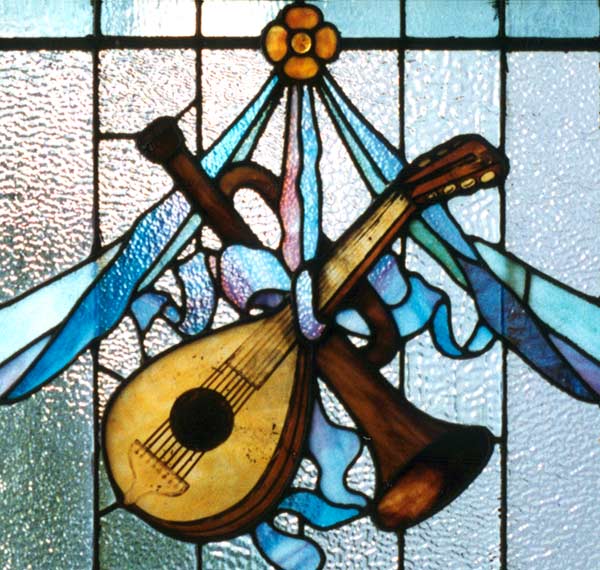 Detail of AE145 Victorian Stained Glass