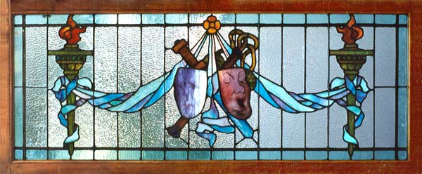 AE146 Antique American Victorian Stained Glass