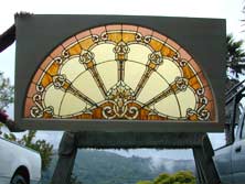 Original Photo of Vintage Victorian Stained Glass Window AE369