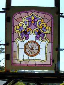 Original Photo of Antique American Victorian Stained Glass Window AE409 Original Photo of Vintage Victorian Stained Glass Window AE409