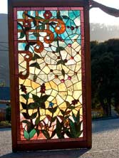 Original Photo of Vintage Victorian Stained Glass Window AE450