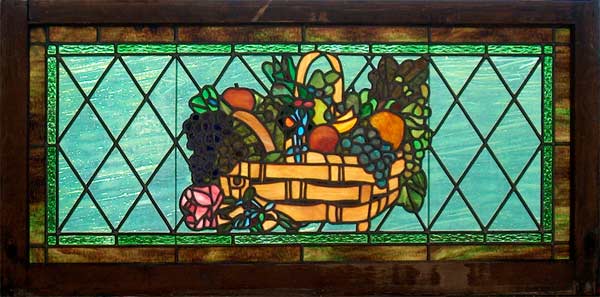 Antique American Victorian Stained Glass Window AE457 Vintage Victorian Stained Glass Window AE457