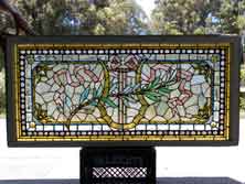 Original Photo of Antique American Victorian Stained Glass Window AE477 Original Photo of Vintage Victorian Stained Glass Window AE477