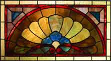 Original Photo of Vintage Victorian Stained Glass Window AE518